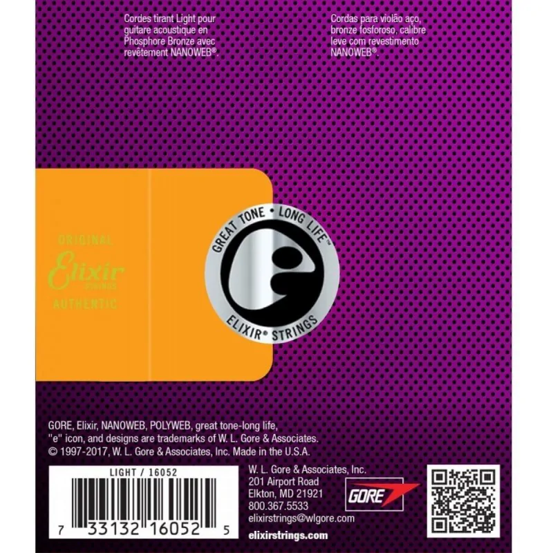 ELIXIR ELIXIR 12-53 Phosphor Bronze NanoWeb - zdjecie 2