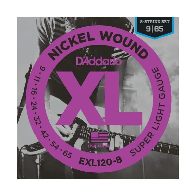 D'ADDARIO D'Addario EXL-120-8 struny do gitary 8 strunowej