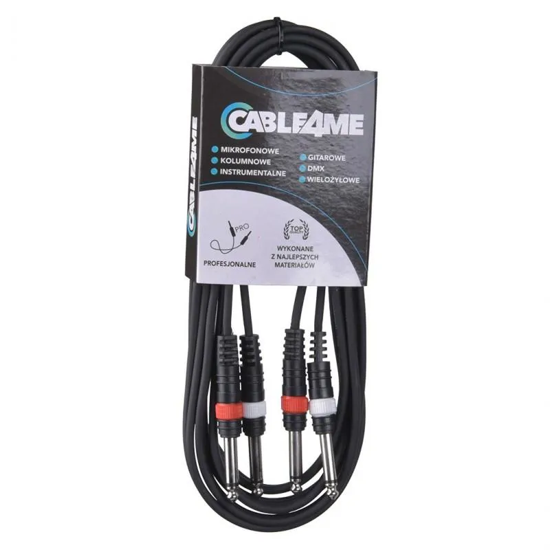 CABLE4ME CABLE4ME 2 x jack mono 6,3mm 2 x jack mono 6,3 6m