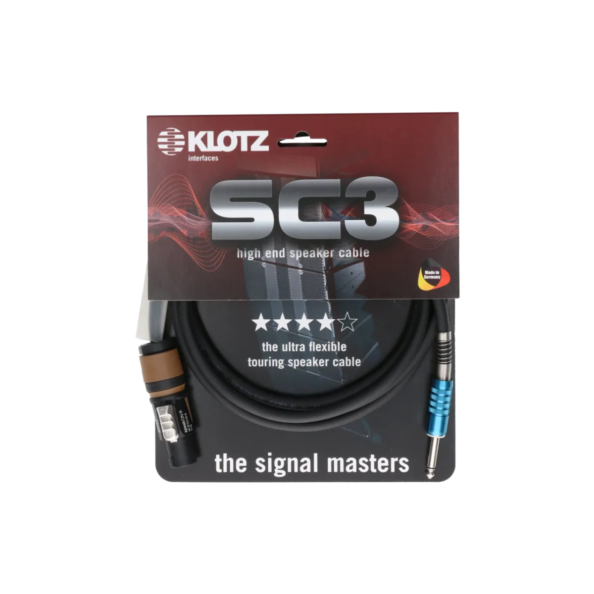 Klotz Klotz SC3-L2FP0200 kabel Głośnikowy Speakon-Jack 2 metry