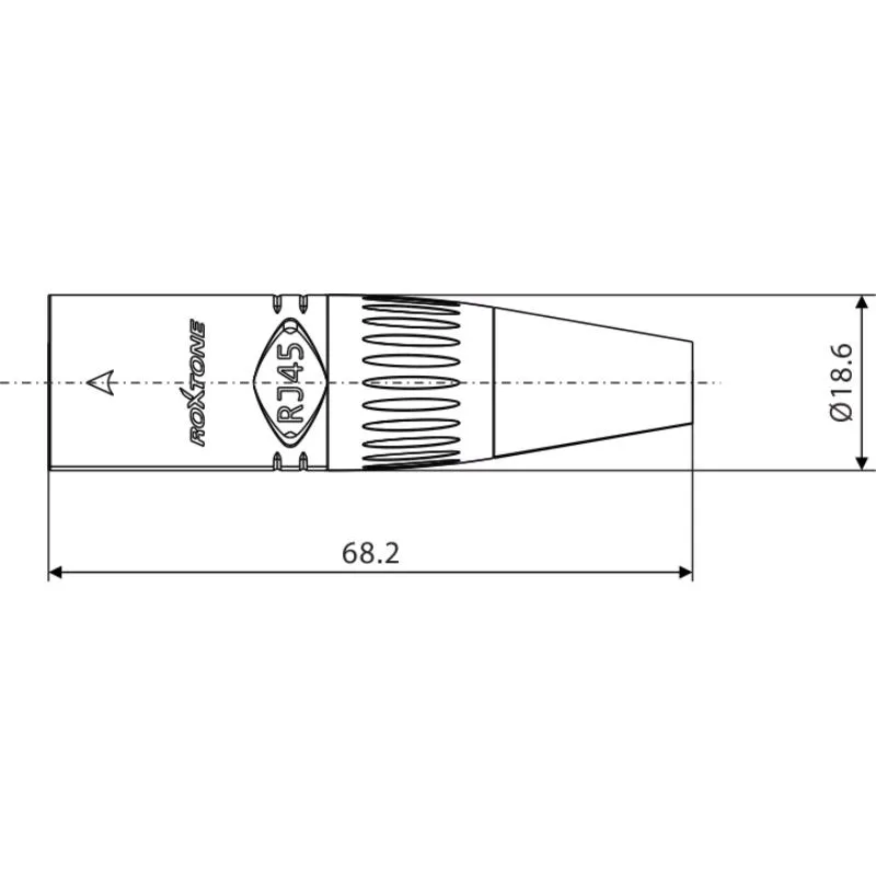 Roxtone Roxtone RE8MH Obudowa wtyku typu RJ45 - zdjecie 3