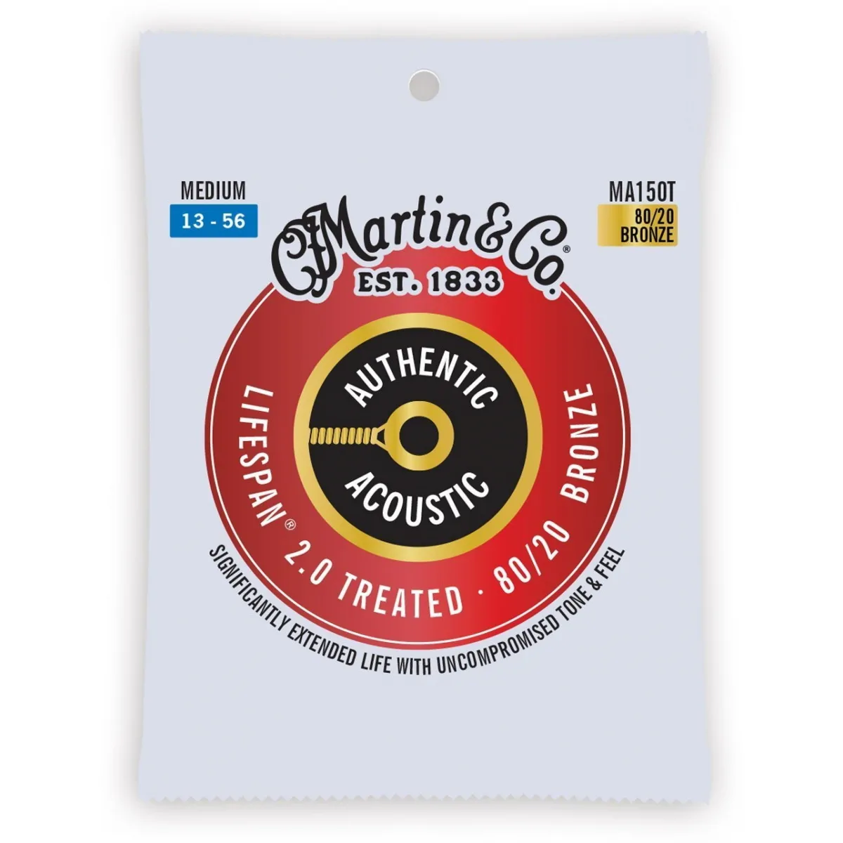 MARTIN Martin MA150T Medium (13-56) AA Treated Bronze 80/20 struny do gitary akustycznej