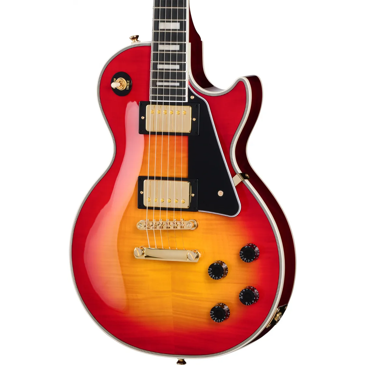 EPIPHONE Epiphone Les Paul Custom Figured Heritage Cherry - zdjecie 7