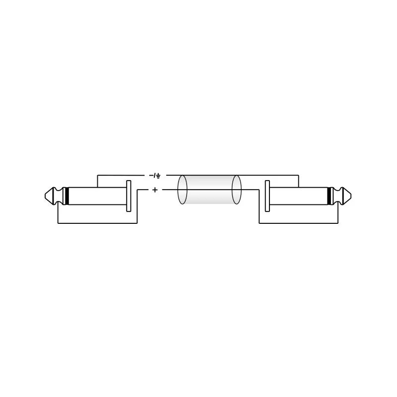 Roxtone Roxtone FPJJ100L0001 Kabel instr Jack 6.3 10cm - zdjecie 6