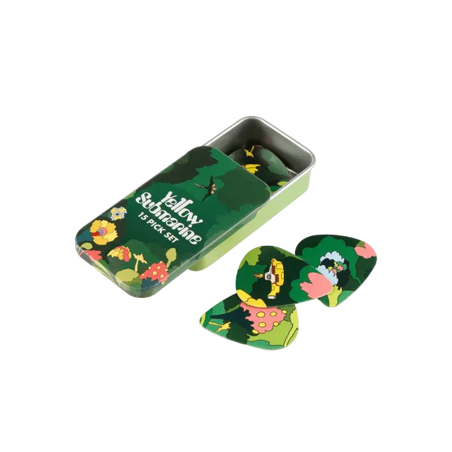 D'ADDARIO D'Addario 1CWH4-11B2 Beatles Yellow Submarine 55th Anniversary Pepperland Woods Medium 0,7mm puszka kostek 15szt