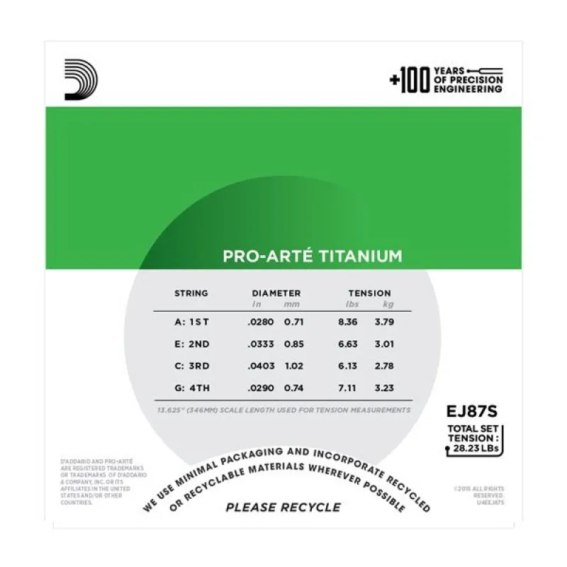 D'ADDARIO D'Addario EJ87S struny do ukulele sopranowego - zdjecie 2