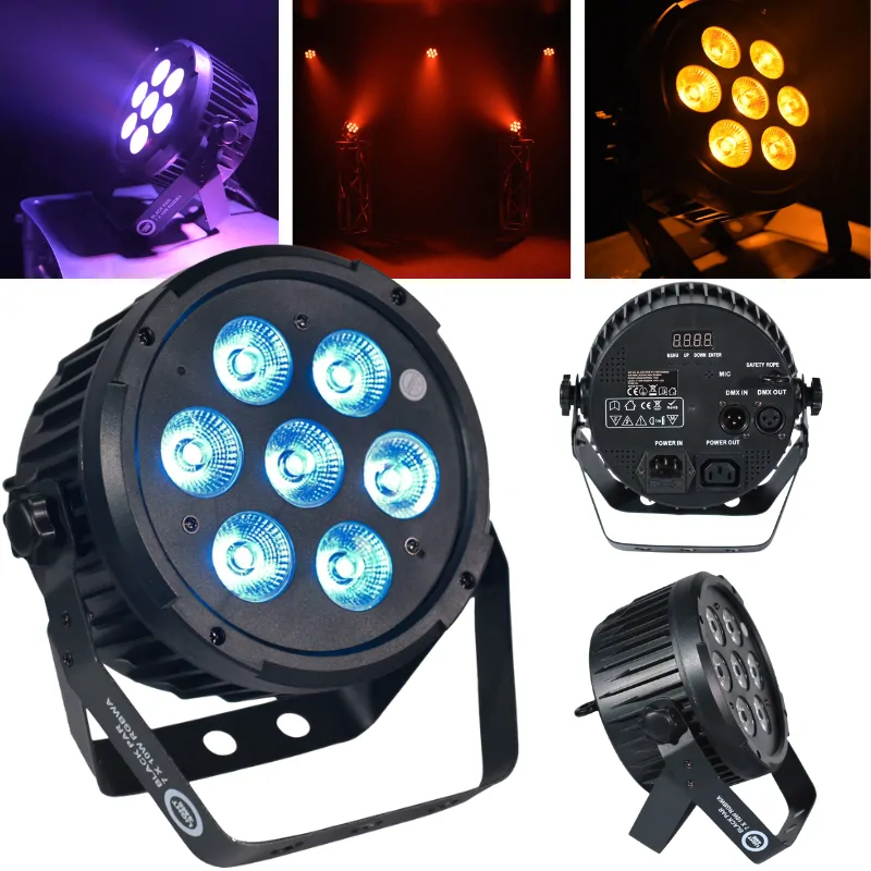 LIGHT4ME LIGHT4ME BLACK PAR 7x10W reflektor LED PAR - zdjecie 6