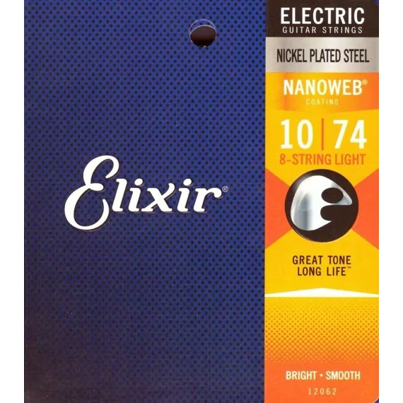 ELIXIR Elixir 12062 Nanoweb 10-74 struny do 8-mio strunowej elektrycznej