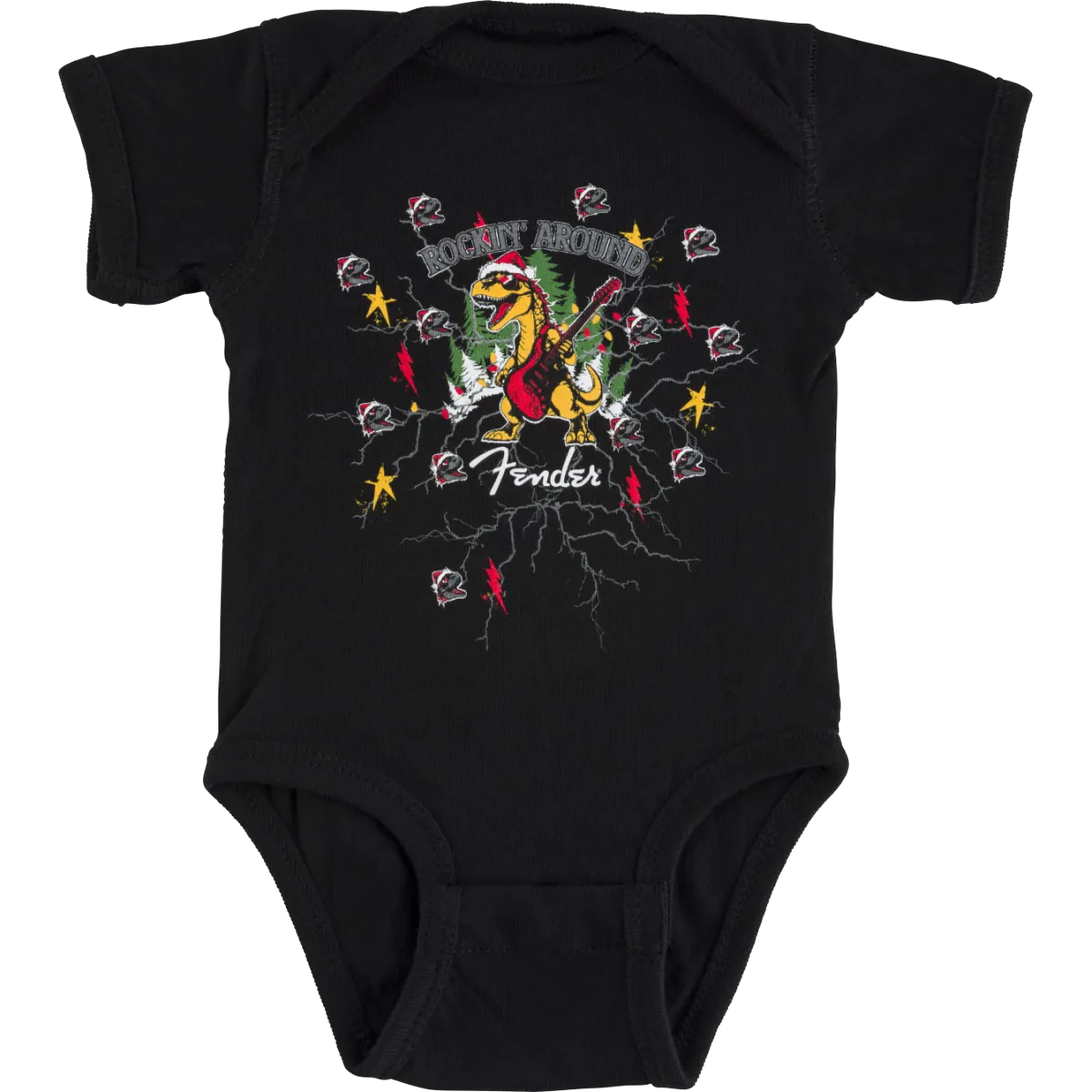 FENDER Fender 2025 Christmas Dinosaur Baby Bodysuit 3-6 Months