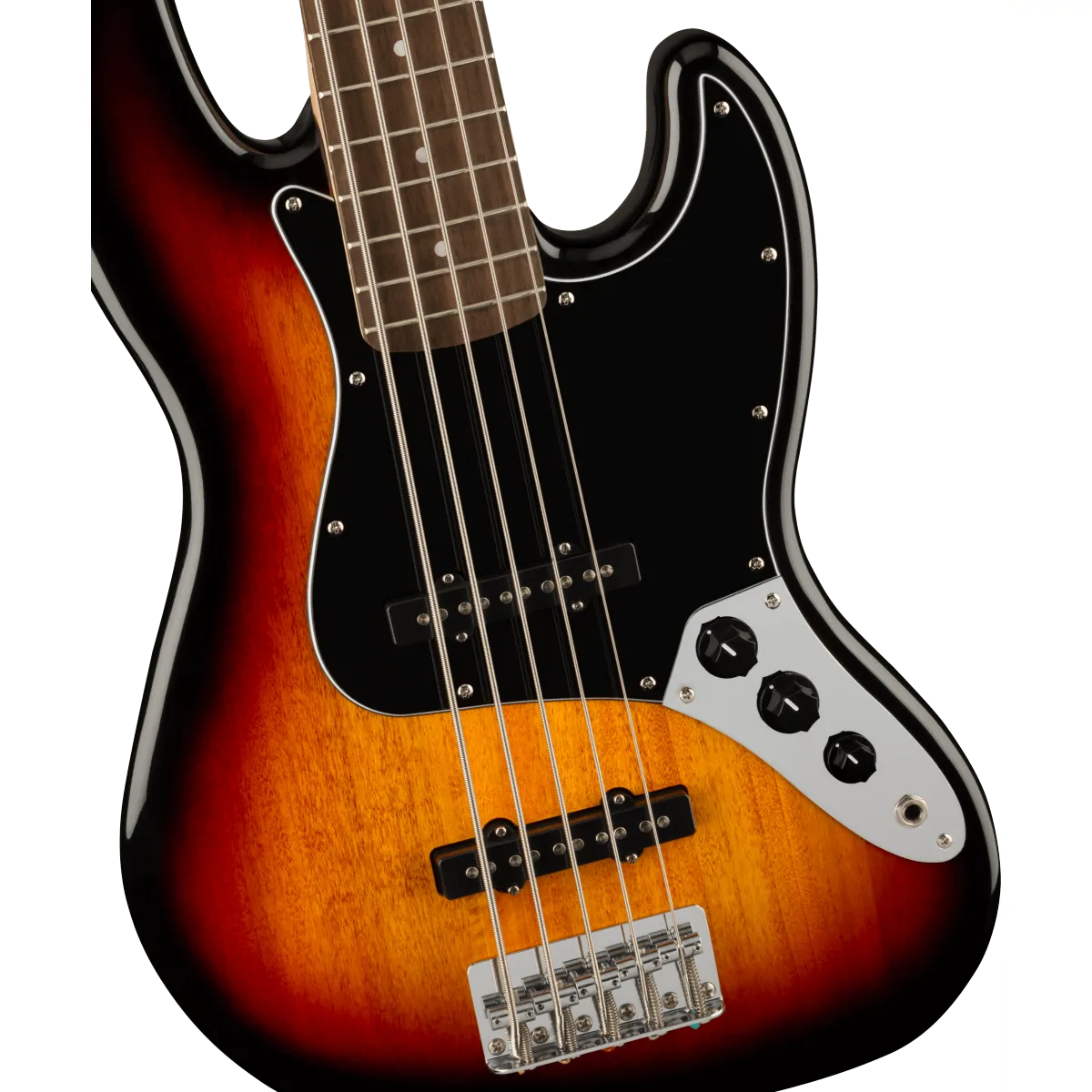 Squier Squier Affinity Series Jazz Bass V Laurel Fingerboard Black Pickguard 3-Color Sunburst - zdjecie 3