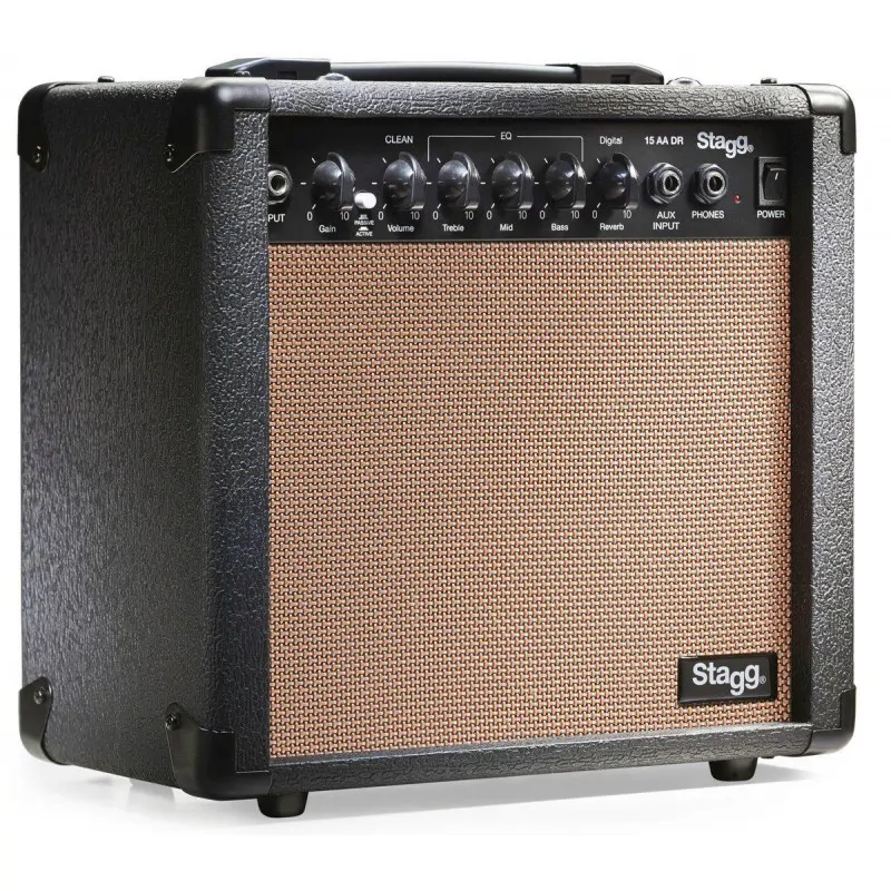 STAGG Stagg 15 AA DR EU - combo akustyczne 15 W z reverbem cyfrowym