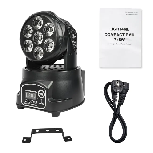 LIGHT4ME LIGHT4ME COMPACT PMH 7x8W głowica ruchoma LED wash - zdjecie 8