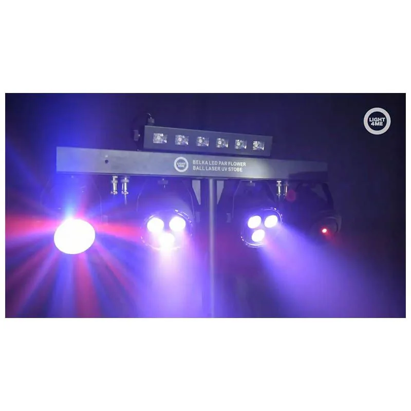 LIGHT4ME LIGHT4ME BELKA LED PAR FLOWER BALL LASER UV STROBE multiefekt oświetlenie disco - zdjecie 3