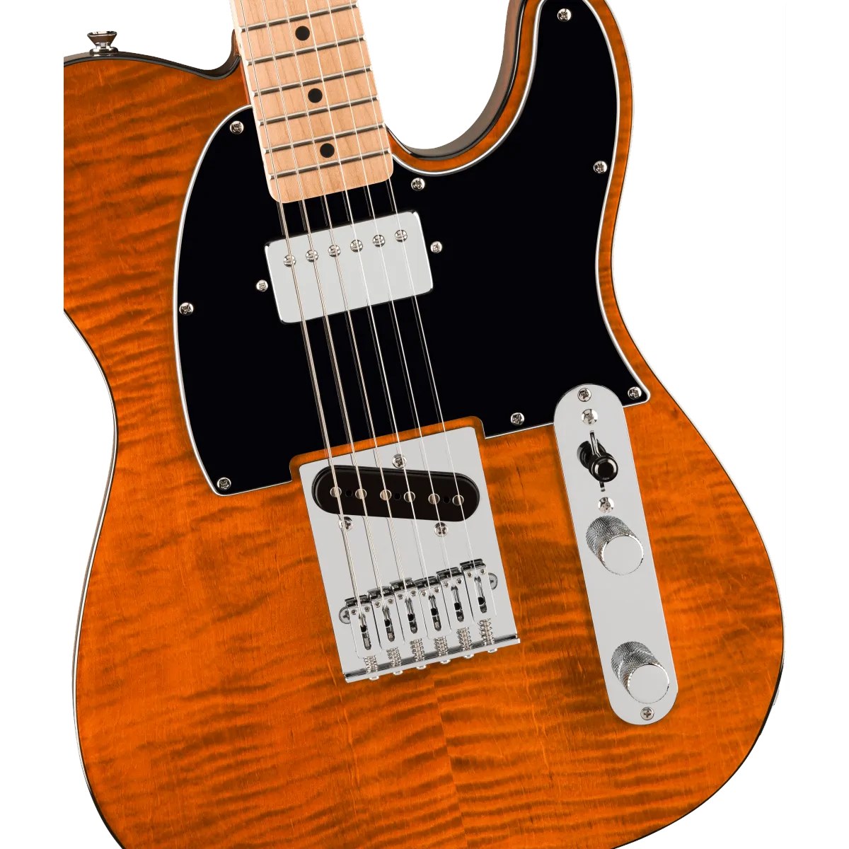 Squier Squier Affinity Series Telecaster FMT SH Maple Fingerboard Black Pickguard Mocha - zdjecie 3