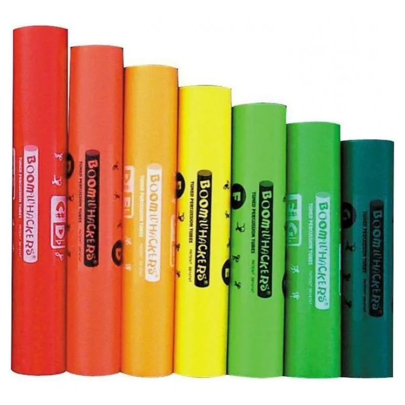 BOOMWHACKERS Bum Bum Rurki - zestaw sopranowy 7 rurek