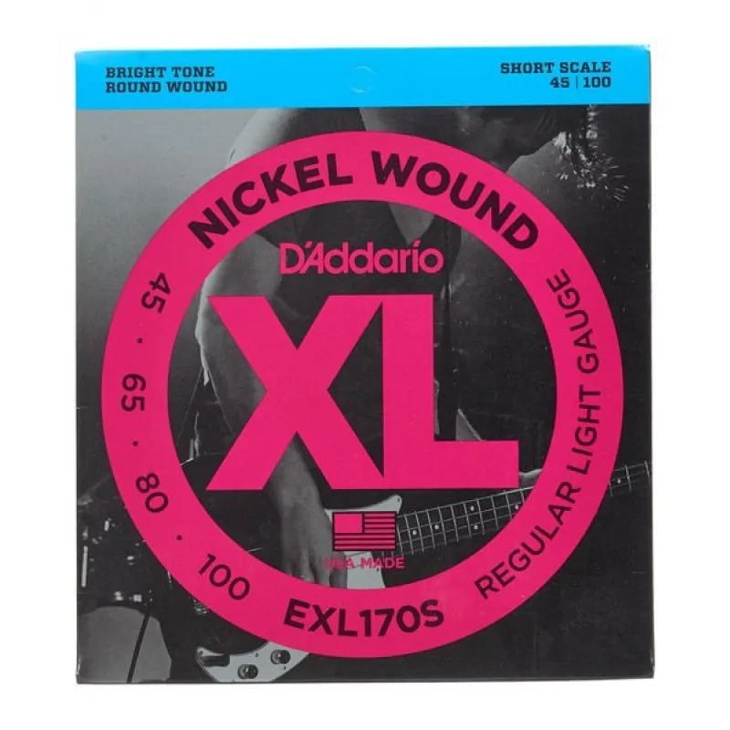 D'ADDARIO D'Addario EXL170S struny basowe 45-100 Short Scale
