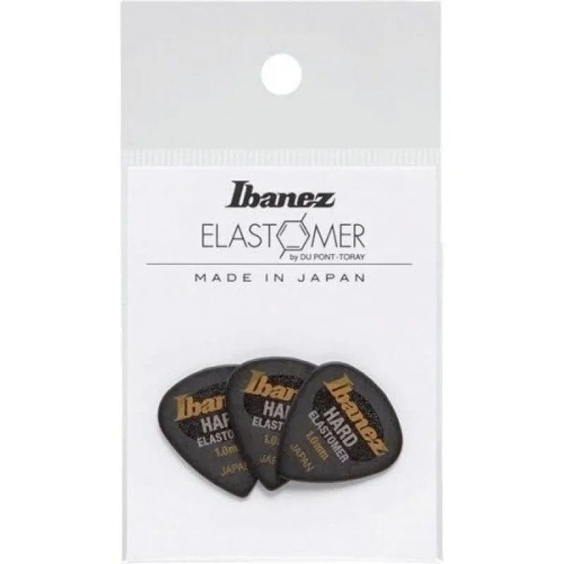 IBANEZ Ibanez Pick Elastomer zestaw 3 kostek hard Hazed Black