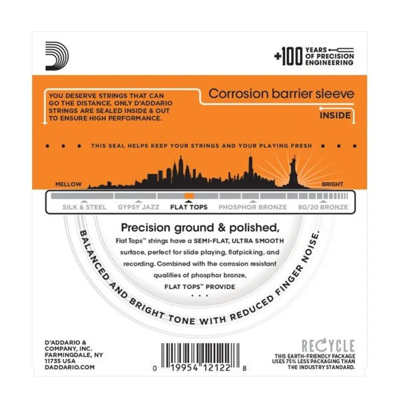 D'ADDARIO D'Addario EFT15 - Flat Tops 10-47 - zdjecie 2