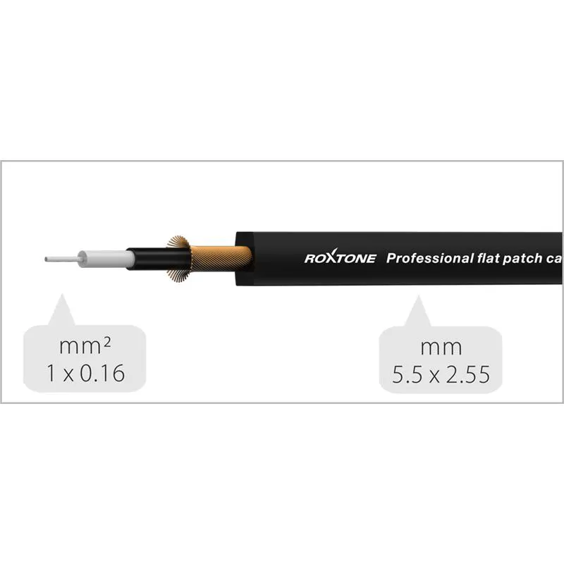 Roxtone Roxtone FPJJ100L0001 Kabel instr Jack 6.3 10cm - zdjecie 4