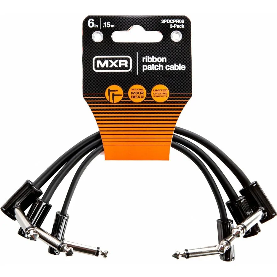 MXR MXR Ribbon Patch Cable 15cm 3 szt kabel złączka