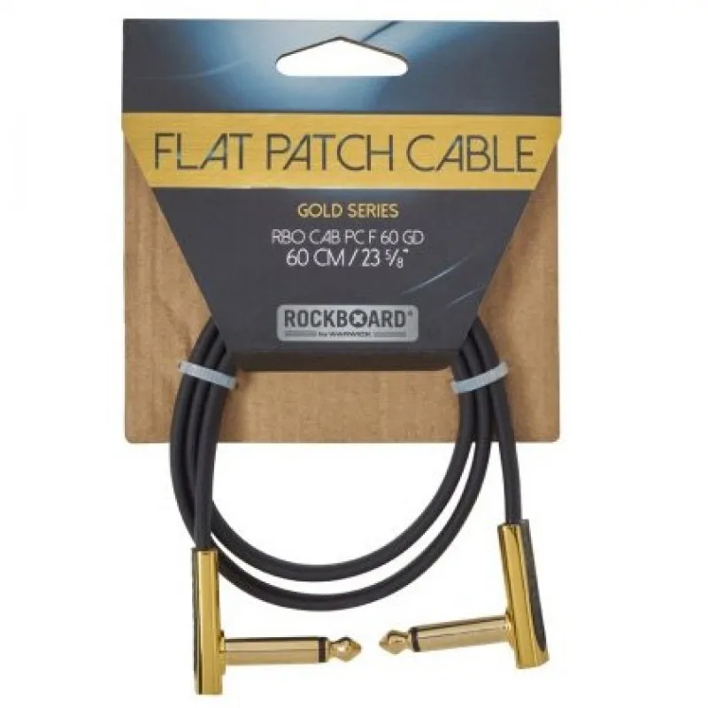 Rockboard Rockboard Flat 60 Gold kabel 60cm złączka jack - zdjecie 2