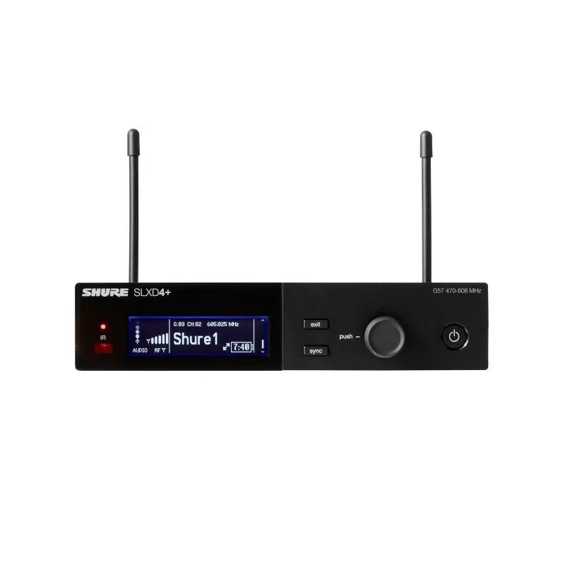 SHURE Shure SLXD4+E=-G65 - Odbiornik pojedynczy cyfrowy (470-606 MHz) - zdjecie 3