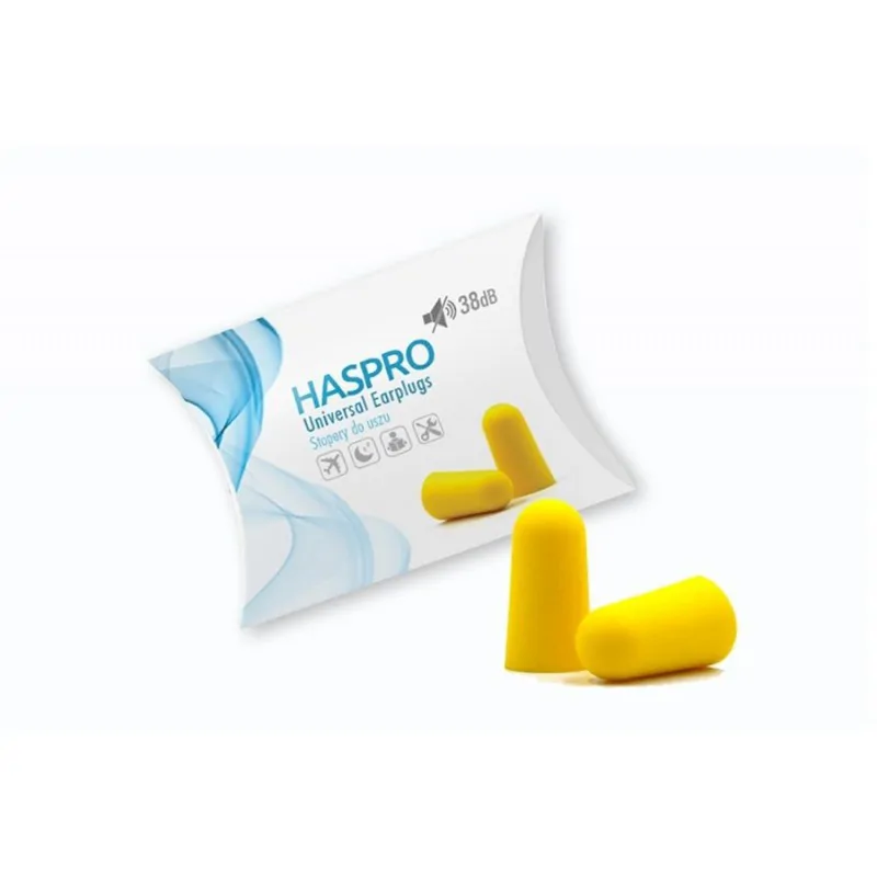 Haspro Haspro 1P Foam zatyczki piankowe żółte para - zdjecie 2