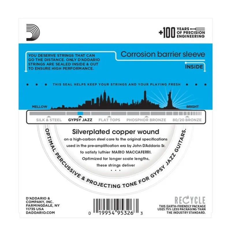 D'ADDARIO D'Addario EJ83L - Gypsy Jazz 10-44 - zdjecie 3