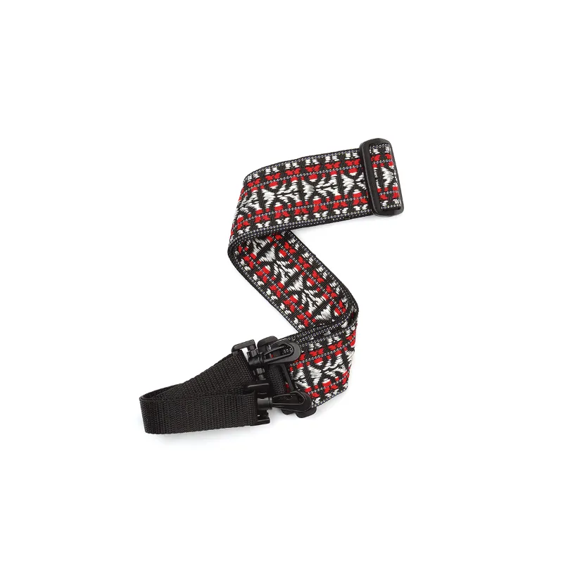 D'ADDARIO D'Addario 20N00BJ Woven Banjo Hootenanny Red and Silver