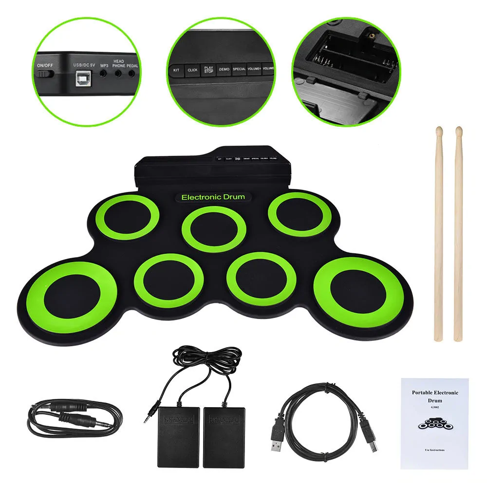 brak NN ROLL UP DRUM PAD zwijana perkusja elektroniczna - zdjecie 2
