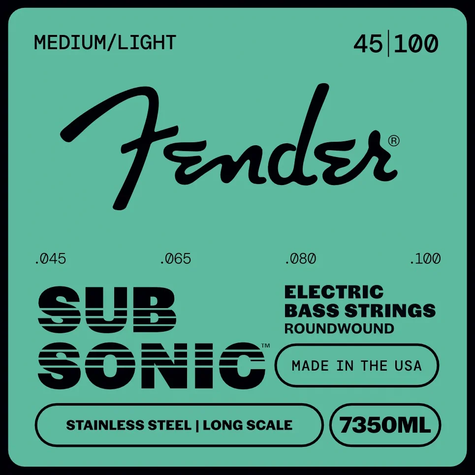 FENDER Fender 7350ML SubSonic 45-100 Long Scale Roundwound Stainless Steel