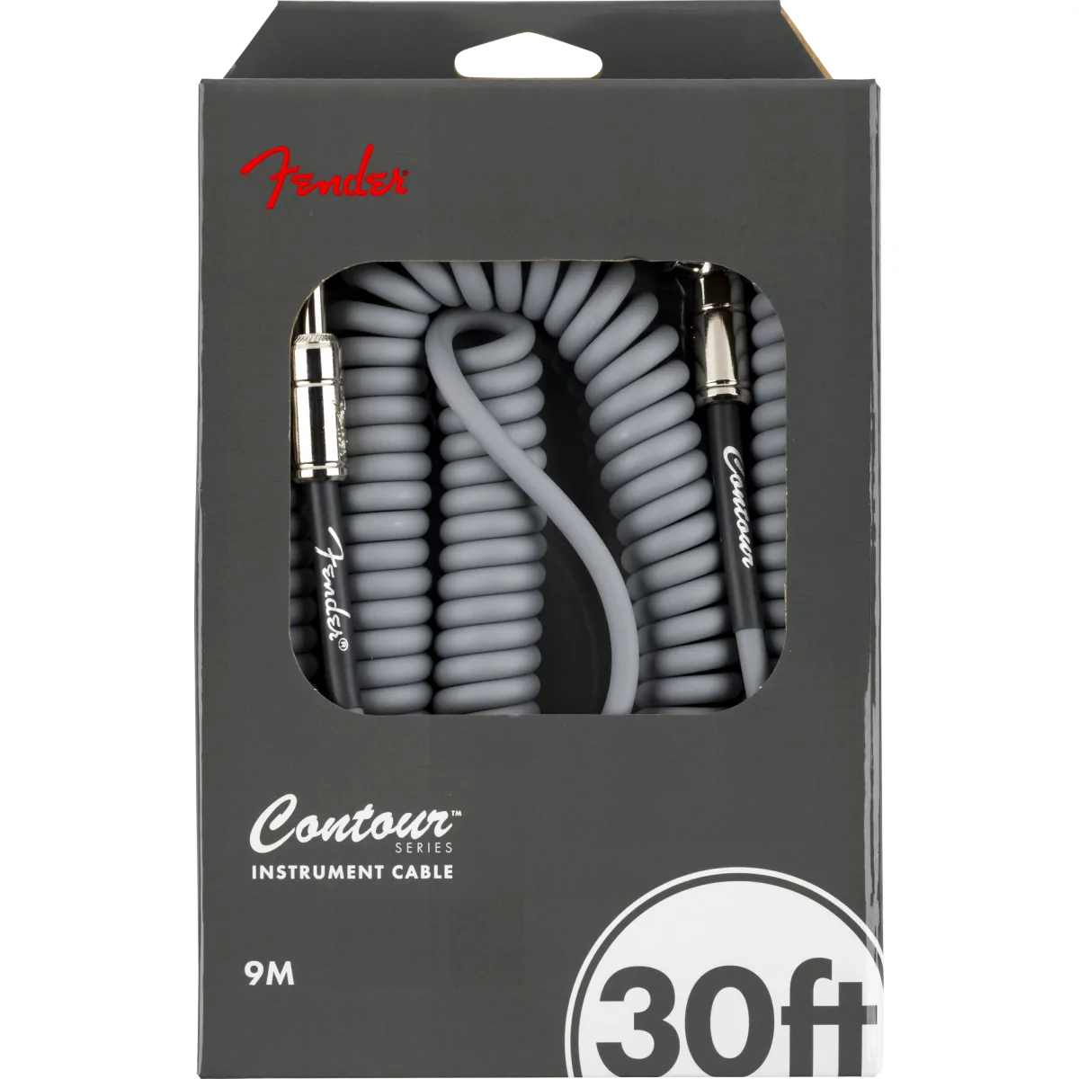 FENDER Fender Contour 30' Coiled Cable Inca Silver 9m - zdjecie 4