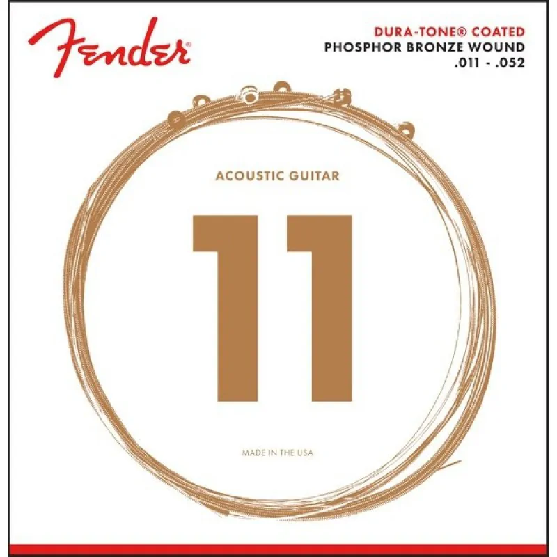 FENDER Fender 860CL 11-52 struny akustyczne phosphor bronze
