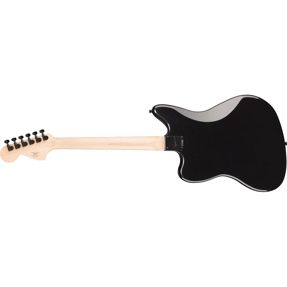 Squier Squier FSR Affinity Jaguar Laurel Fingerboard Black Pickguard Black Hardware Matching Headstock Metallic Black - zdjecie 2