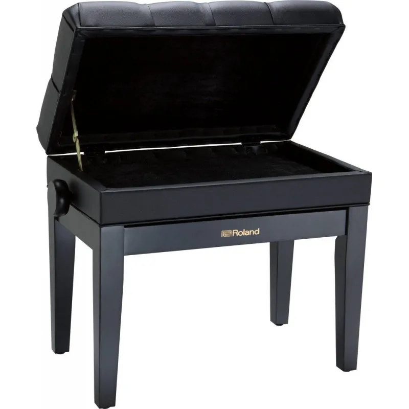 ROLAND Roland RPB-500BK ława do pianina czarny mat regulowana ze schowkiem - zdjecie 2