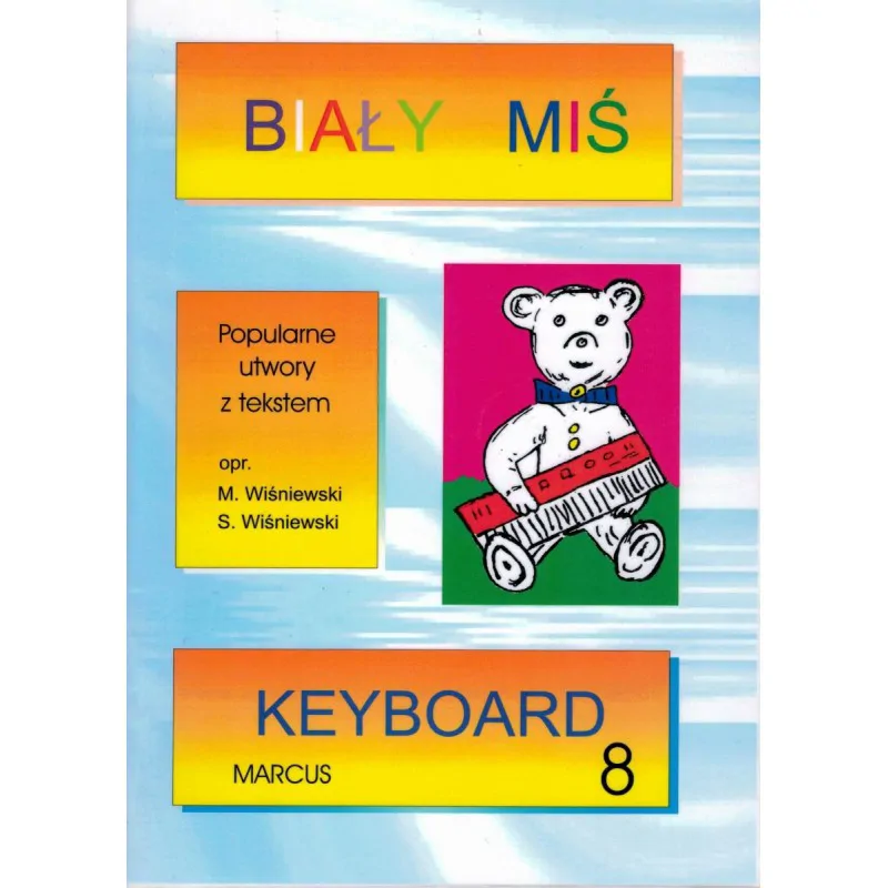 Marcus Marcus Biały Miś  Keybord 8
