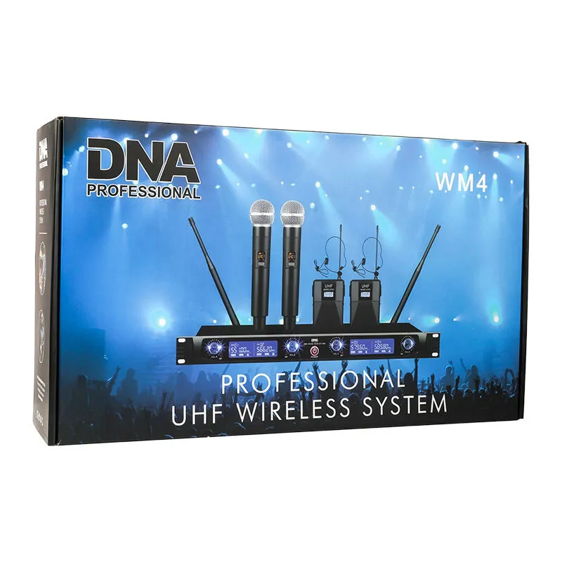 DNA DNA WM4 VOCAL HEAD SET MIX podwójny zestaw bezprzewodowy 2 mikrofony doręczne i nagłowne system nagłośnienia - zdjecie 8