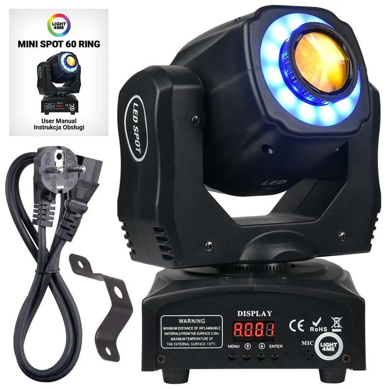 LIGHT4ME LIGHT4ME MINI SPOT 60 RING głowica ruchoma LED - zdjecie 10