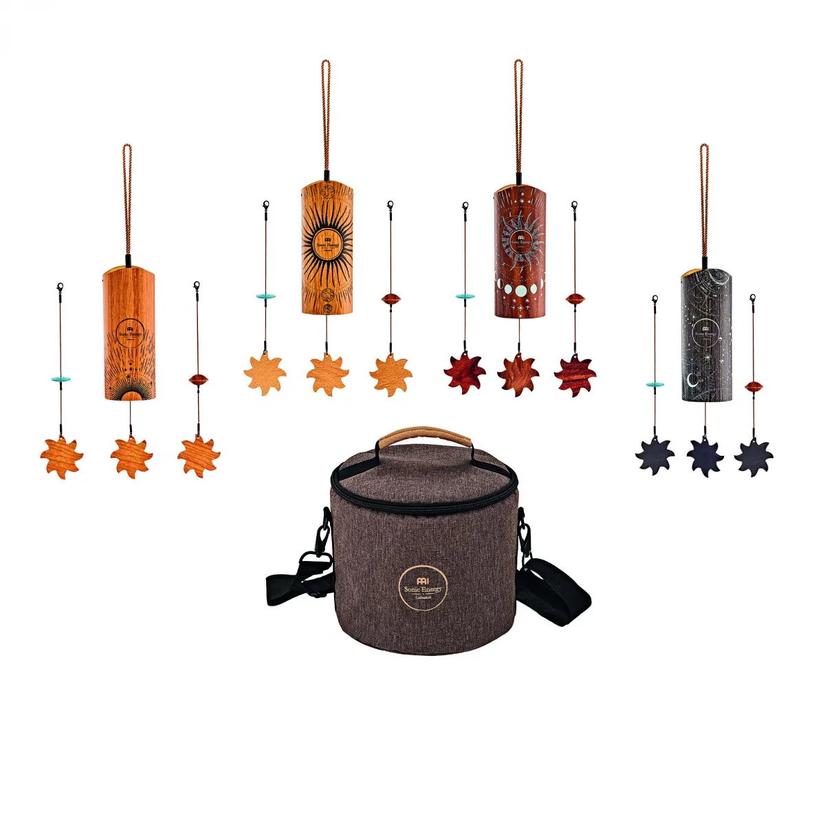 Meinl Sonic Energy MEINL Sonic Energy Cosmic Bamboo Chime Set - 4 pcs zestaw dzwonków z pokrowcem