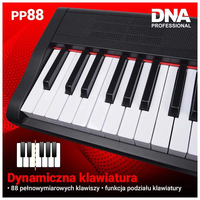DNA DNA PP 88 pianino cyfrowe pełnowymiarowe keyboard - zdjecie 7