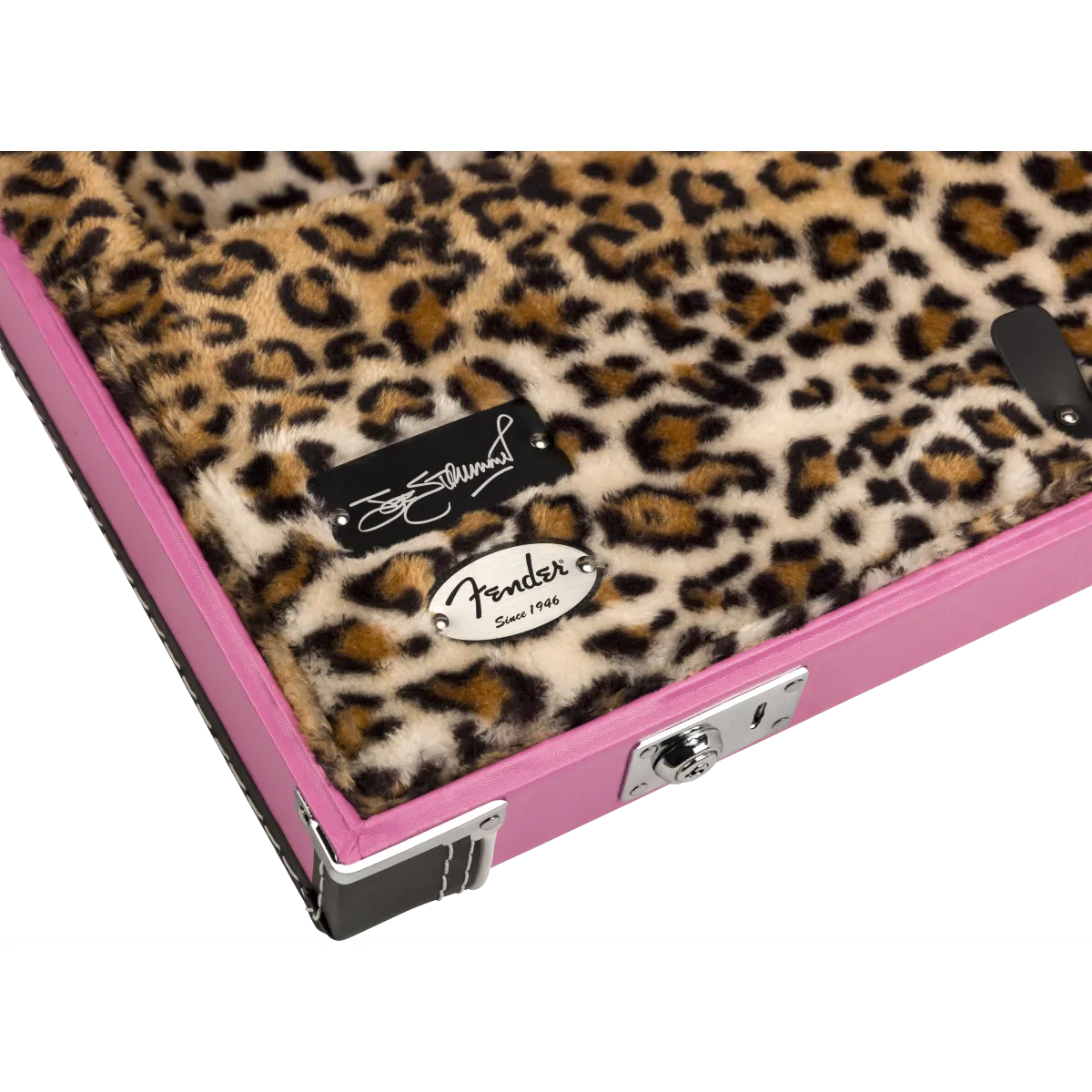 FENDER Fender Joe Strummer Strat Tele Case Pink Leopard - zdjecie 6