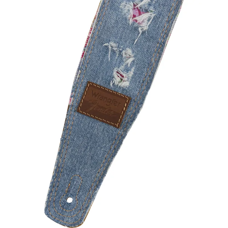 FENDER Fender x Wrangler Ripped Denim Strap Indigo - zdjecie 2