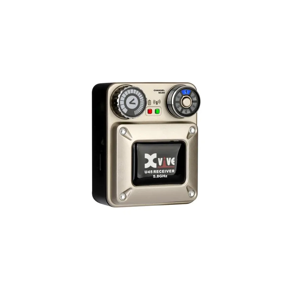 XVive XVive T9 U45 In-Ear Monitor Wireless System 5.8 GHz komplet nadajnik + odbiornik + monitory douszne słuchawki zestaw bezprzewodowy odsłuch - zdjecie 5