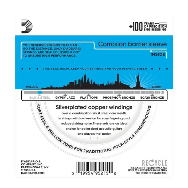 D'ADDARIO D'Addario EJ35 - Silk & Steel 12-String 11-47 - zdjecie 3