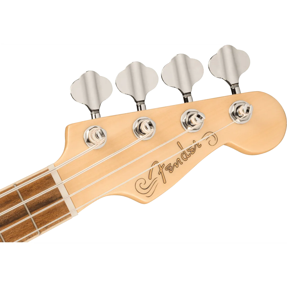 FENDER Fender Fullerton Precision Bass Uke Walnut Fingerboard Tortoiseshell Pickguard Olympic White - zdjecie 5