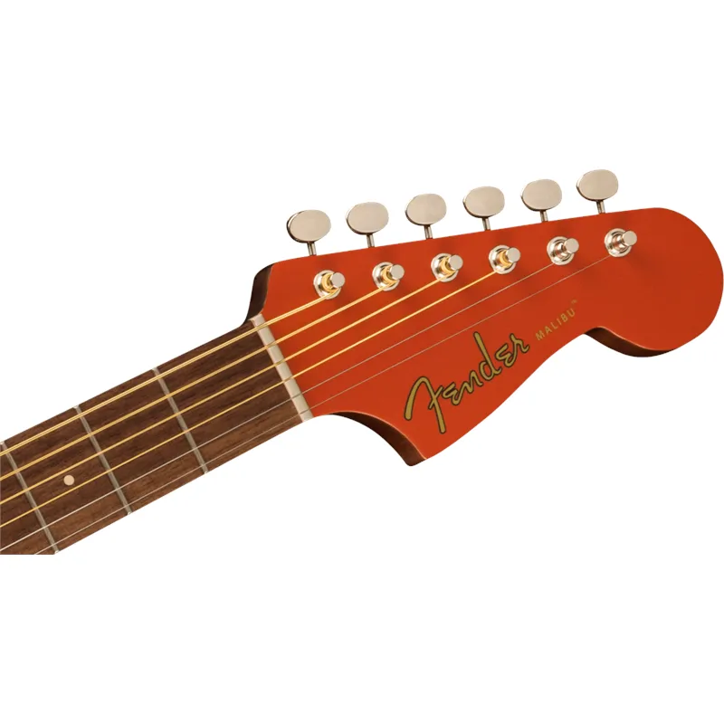 FENDER Fender Malibu Player Walnut Fingerboard White Pickguard Fiesta Red - zdjecie 4