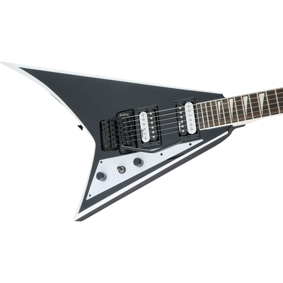 Jackson Jackson JS Series Rhoads JS32 Amaranth Fingerboard Black with White Bevels - zdjecie 6