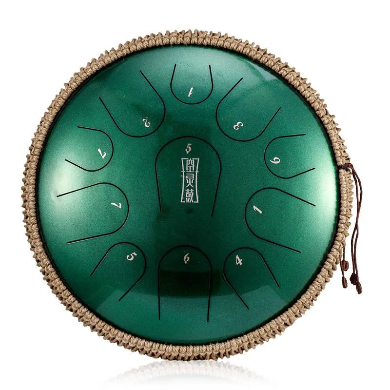Hluru Hluru Tongue drum 11 ton 14'' premium TBP11-14-JewelGreen