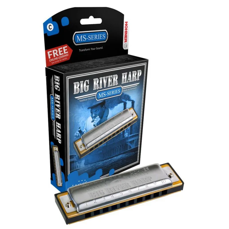 HOHNER Harmonijka ustna Hohner Big River Harp F - zdjecie 2