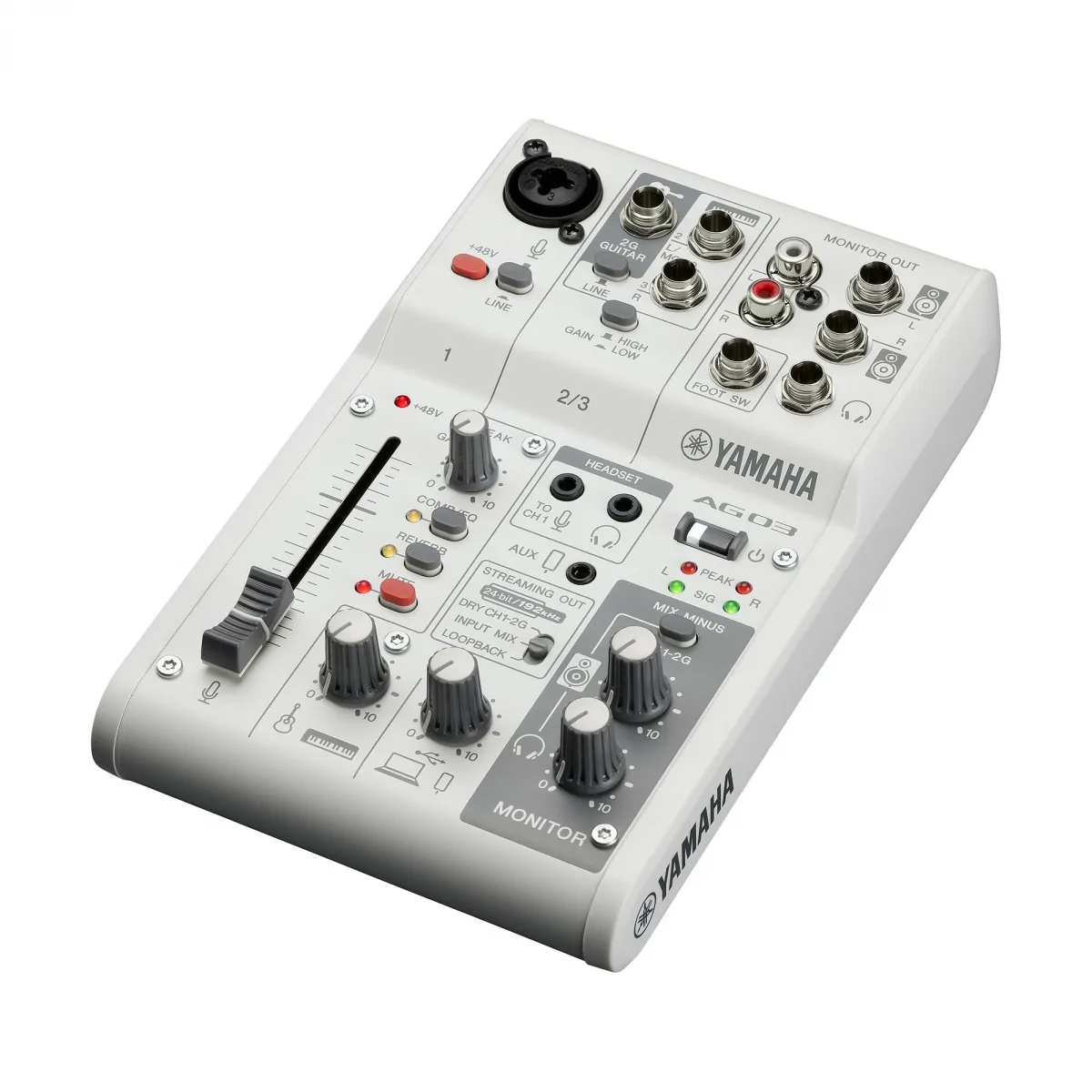 YAMAHA Yamaha AG03 MK2 WH mikser mixer interfejs USB